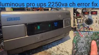 Luminous 2250va 24v: how to clear charging error step by step