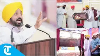 CM Bhagwant Mann at Dera Sachkhand Ballan in Jalandhar, meets Dera head Sant Niranjan Das