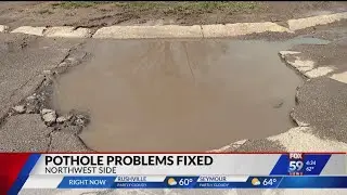 Indianapolis residents frustrated by nearly impassable pothole-ridden road