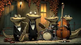 Midnight Jazz Ensemble | Relaxing Film Noir Vibes & Smooth Alligator Melodies