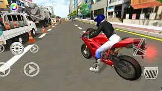 New Red Super Racing Motor Bike In Parking 3D Driving Class Simulator #,jia Gaming#