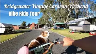 Vintage Caravan Weekend Bridgewater bike POV