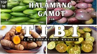 TOP 10 HALAMANG GAMOT PARA SA CONSTIPATION / TIBI || NATURAL REMEDIES FOR CONSTIPATION