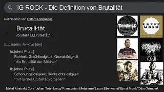 IG Rock  - Die Definition der Brutalit&auml;t Teil 1
