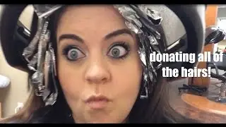 TAKING OFF 8 INCHES OF HAIR TO DONATE | VLOG 33