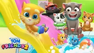 Water Slide Day 💦My Talking Tom Friends 2 Game Stories Shorts All Characters All Animation Trailer
