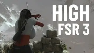 Rise of the Tomb Raider High Graphics 1080p 60 fps Rx 580 E5 2680 AMD V4 FSR 3 GPU Low End Test