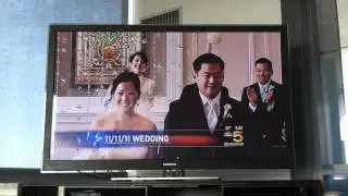 Amy and Howard's wedding on NBC News 11.11.11