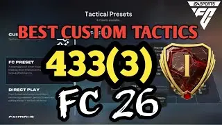 The BEST 433(3)  Custom Tactics in FC 26!