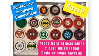 Como poner imágenes  comestible en galletas de azúcar