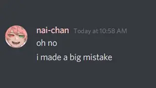 I made a mistake