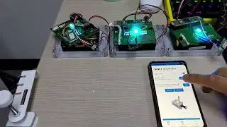 Multiple sensors control with custom Flutter based Bluetooth app