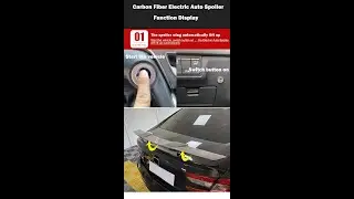 NEW Electric Automatically Universal Rear Trunk Tail Boot Lid Car Spoiler Wing
