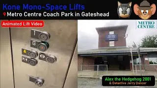 ALV: 2022 Kone Mono-Space Lifts at Metro Centre Coach Park in Gateshead