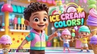 Ice Cream Colors Song  Fun Learning for Toddlers UK & US 🍦