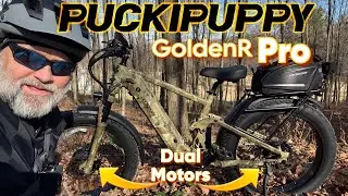 PUCKIPUPPY GoldenR Pro AWD Ebike Review | Upgraded | Torque + Cadence Sensor