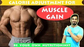 Calorie Adjustment for MUSCLE GAIN || Make your own Muscle Gain Diet Plan.