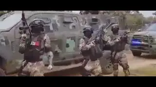 Drug Cartel shows off Military weapons & armored Vehicles!