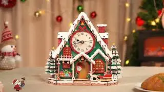 Cutywood Christmas DIY Wooden Clock Kit