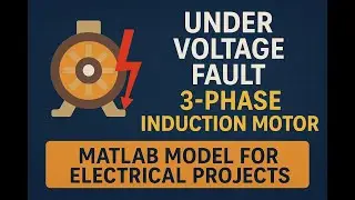 🔧 Under Voltage Fault in 3-Phase Induction Motor | MATLAB Model for Electrical Projects