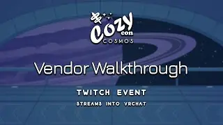 🧑&zwj;🎨 CozyCon Online 2025 #VRChat #VendorHall Tour | #ArtistAlley #DealersDen
