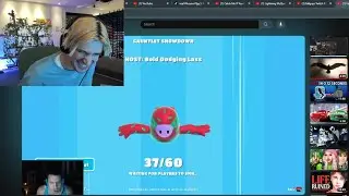 xQc reacts to Tyler1 Raging in Fall Guys