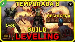 MEJOR BUILD de LEVEO HECHICERA Diablo 4 | R&Aacute;PIDO hasta TORMENTO | TEMPORADA 8