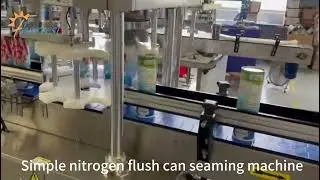 Simple nitrogen flush can seaming machine,Automatic Can Sealer Machine , Can Closing Machine Factory