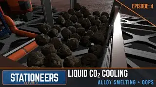 Greenhouse Cooling, Alloy Smelting & Ore Mishap | Stationeers Episode 4