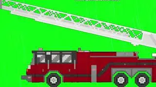 Platform Fire Truck Green Screen