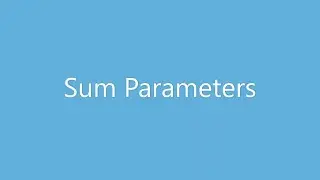 Sum Parameters