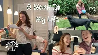 Spend the Week With Me! Starbucks, dog sitting, unboxings