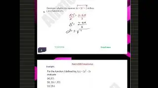 Math 099 Quiz 1 - sec 2.1,2.2  Precalculus Ahmed Shaban 50910017 (جامعة عبد الله السالم)