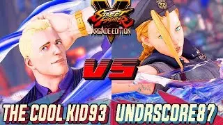 SFV AE 💥 THE COOL KID93 (Cody) VS UNDRSCORE87 (Cammy) 🔥FIRST TO 5🔥