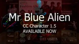 iClone Mr Blue Alien: