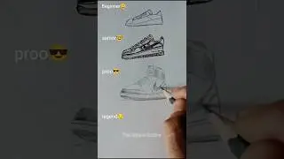 Draw Realistic Nike Shoes🥵🤯#art #shorts #youtubeshorts #viral