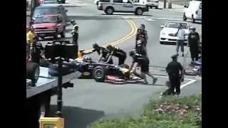 David Coulthard F1 test run - Weehawken, NJ