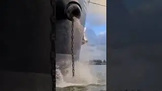 oil tanker Ship Anchor Chain ⚓ #sea #ship #video #viral
