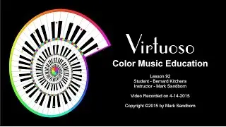 Virtuoso Color Music Education - Piano Lesson 92 - 04-14-2015 - via Skype Online