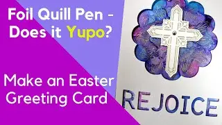 WRMK Foil Quill Pen: Does it Yupo?  An Easter Greeting with Alcohol Ink