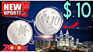 10 Sen Malaysia Coin Value.|Most Expensive Malaysia 10 Sen Coin Value.|Bank Negara Malaysia 10 Sen..