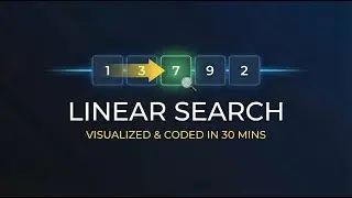 How does linear search works ???| | explained simply: Theory, Visualization & C Implementation