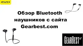 Распаковка и обзор Bluetooth наушников Awei a980bl и a990bl с сайта Gearbest