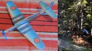 Flying Gliders, Fly with Power Prop, (9) North American Mustang MK2 / Modellflygplan