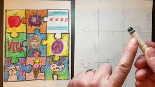 identity puzzle art lesson