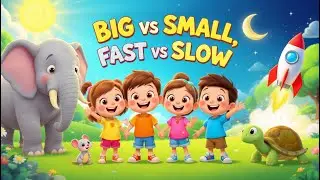Opposites Song for Kids | Big & Small, Fast & Slow | Fun Learning Rhymes