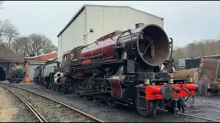 S160 Omaha oil conversion firebox update at Grosmont MPD on the Moors Railway