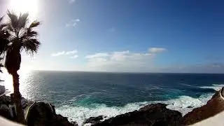 Canary islands and Atlantic ocean Timelapse,relaxing ocean sound