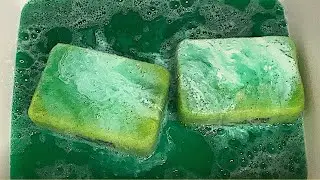 GROUTS SQUEEZING 🟩🟨 SUDSY RINSING 海綿擠壓
