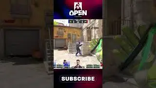1v4 pistol round clutch by IM, slicing one with the knife! #clutch #knife #cs #BLAST #Open #London